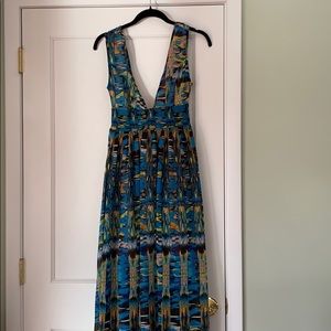 Open back LF colorful Maxi Dress